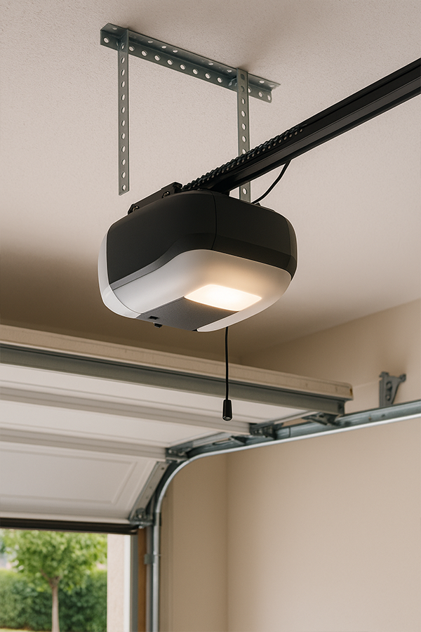 Modern automatic garage door opener in Lynwood CA garage